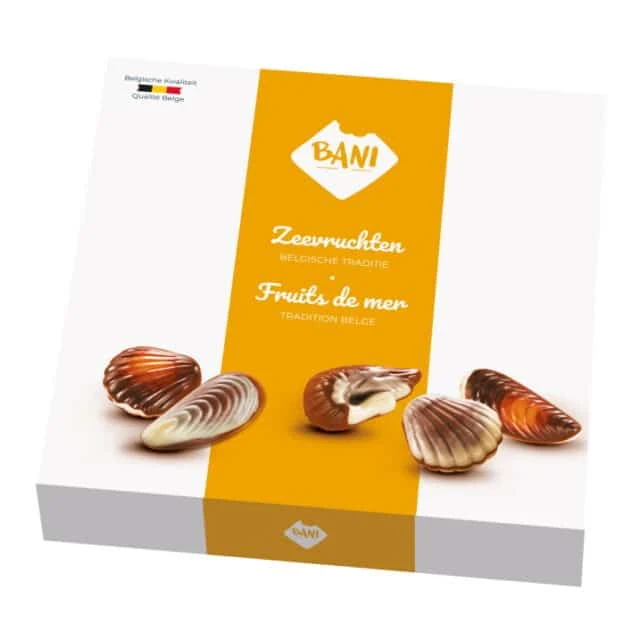 La boîte blanche et dorée Bani Fruits de mer